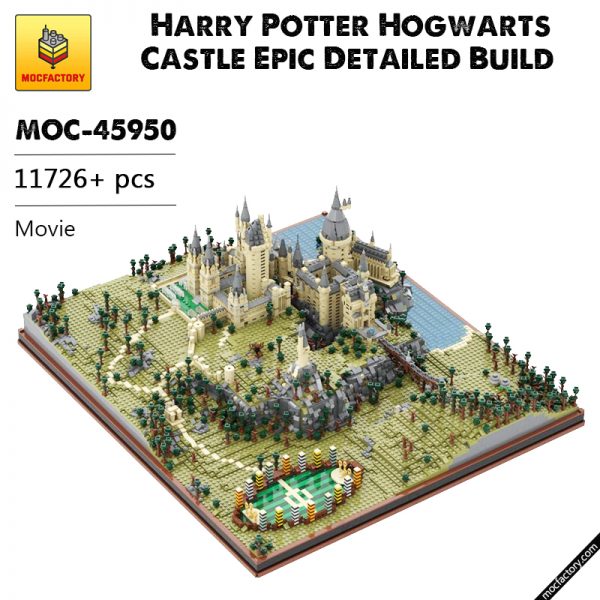 MOC 45950 Harry Potter Hogwarts Castle Epic Detailed Build Movie by citizenfive MOC FACTORY - MOULD KING
