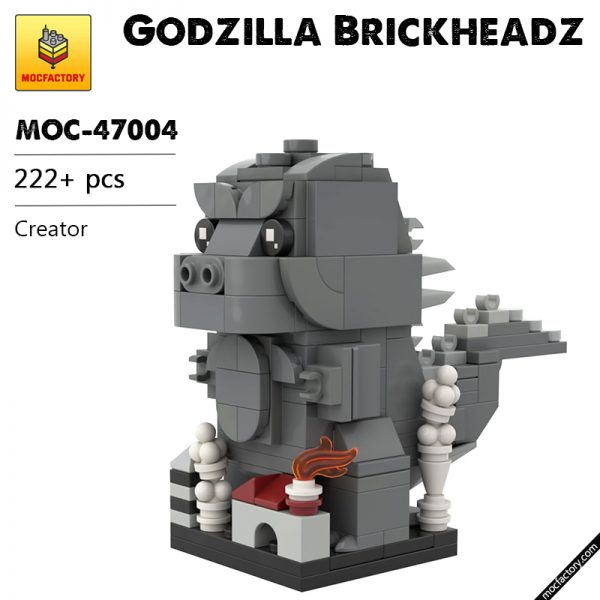 MOC 47004 Godzilla Brickheadz Creator by Brickdroid MOC FACTORY - MOULD KING