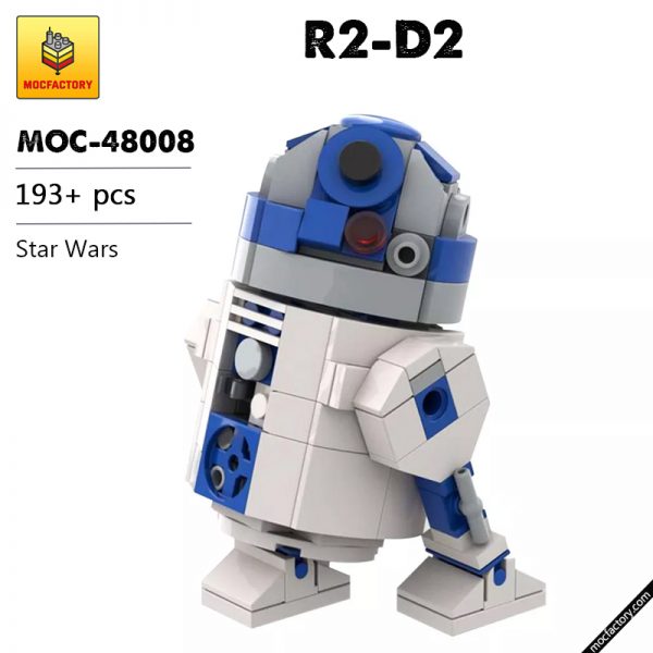 MOC 48008 R2 D2 Star Wars by Jean Bomber MOC FACTORY - MOULD KING