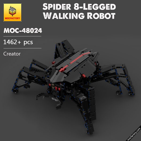 MOC 48024 Spider 8 Legged Walking Robot Creator by technicrocks MOC FACTORY - MOULD KING