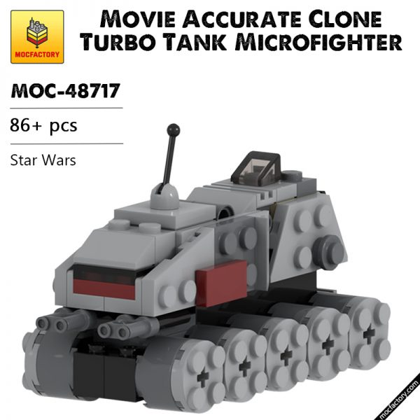 MOC 48717 Movie Accurate Clone Turbo Tank Microfighter Star Wars by UnlocktheBrick MOC FACTORY - MOULD KING