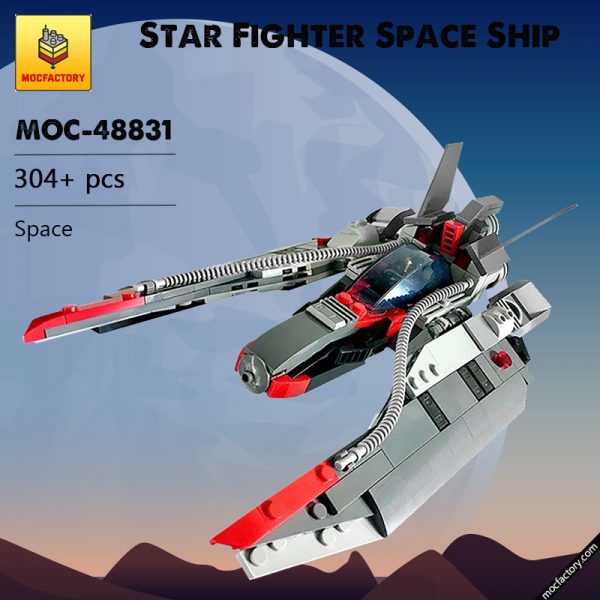 MOC 48831 Star Fighter Space Ship Space by MadMocs MOC FACTORY - MOULD KING