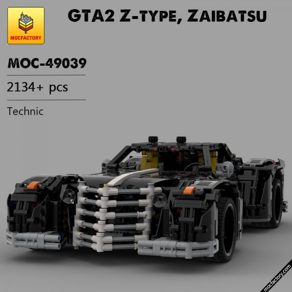 MOC 49039 GTA2 Z type Zaibatsu Technic by scynox MOC FACTORY - MOULD KING