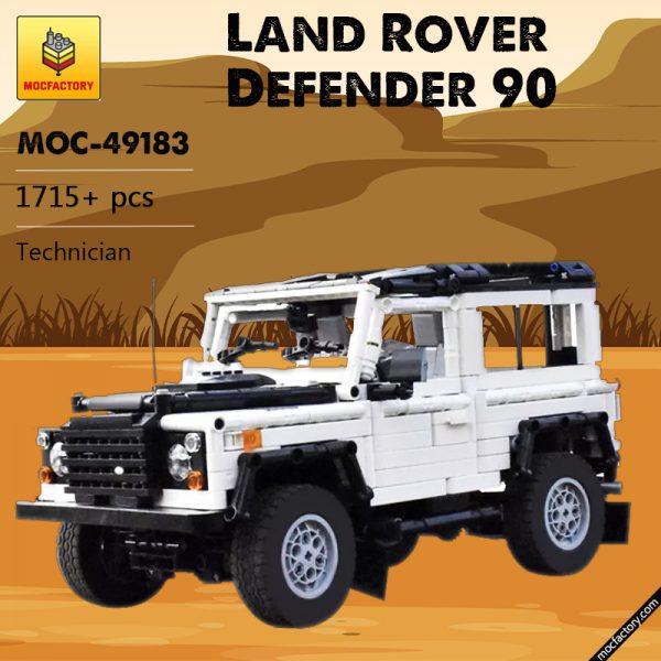 MOC 49183 Land Rover Defender 90 Off road Car by ArsMan064 MOCFACTORY - MOULD KING