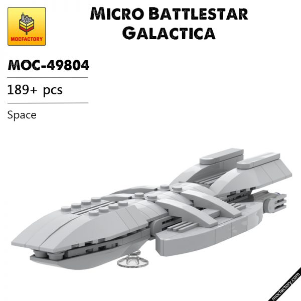 MOC 49804 Micro Battlestar Galactica Space by neroz MOC FACTORY - MOULD KING