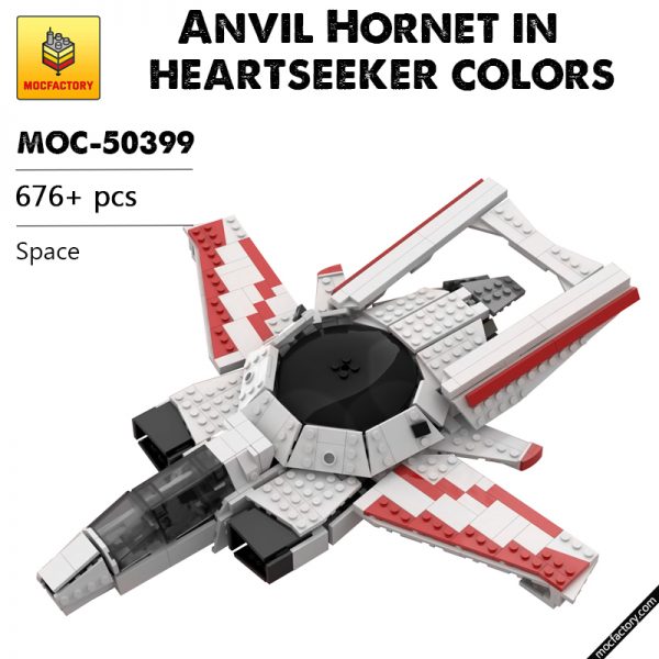 MOC 50399 Anvil Hornet in heartseeker colors Space by osamadabinman MOC FACTORY - MOULD KING