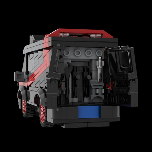 MOC 50493 A Team Van Technic by Flashback Bricks MOC FACTORY 2 - MOULD KING