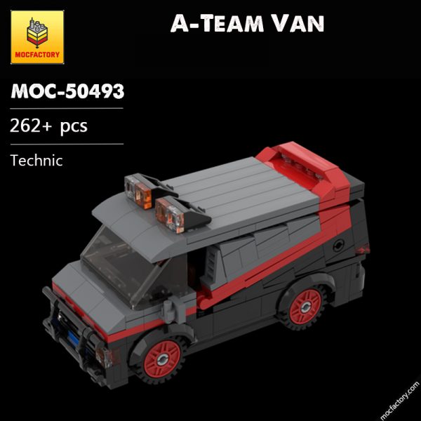 MOC 50493 A Team Van Technic by Flashback Bricks MOC FACTORY - MOULD KING