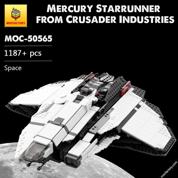 MOC 50565 Mercury Starrunner from Crusader Industries Space by osamadabinman MOC FACTORY - MOULD KING