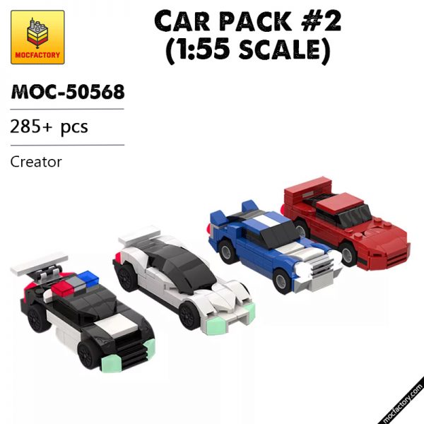 MOC 50568 Car pack 2 155 scale Creator by Mobilbenja FACTORY - MOULD KING