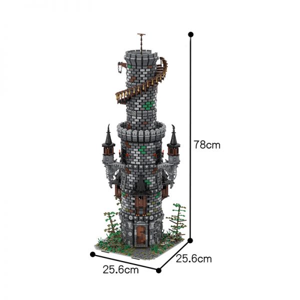 MOC 50724 Wizards Tower Modular Building by povladimir MOC FACTORY 9 - MOULD KING