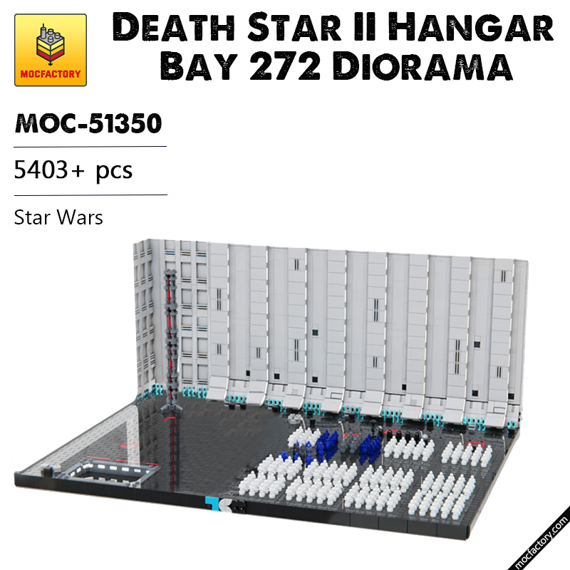 MOC-51350 Death Star II Hangar Bay 272 Diorama Star Wars by TheCreatorr MOC FACTORY