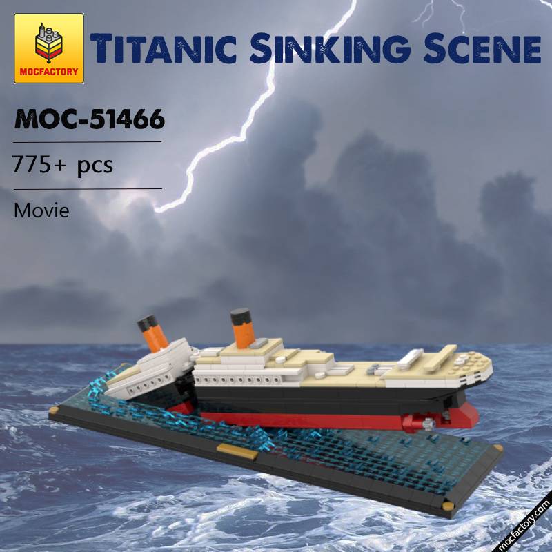 MOC-51466 Titanic Sinking Scene Movie by YCBricks MOC FACTORY