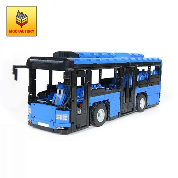 MOC 5161 Motorized Bus by HallBricks MOC FACTORY - MOULD KING