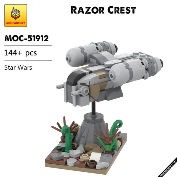 MOC 51912 Razor Crest Star Wars by loreart MOC FACTORY - MOULD KING