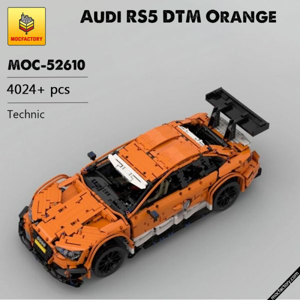 MOC 52610 Audi RS5 DTM Orange Technic by Springer83 MOC FACTORY - MOULD KING