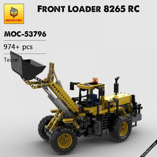 MOC 53796 Front Loader 8265 RC Technic by Edo99 MOC FACTORY - MOULD KING