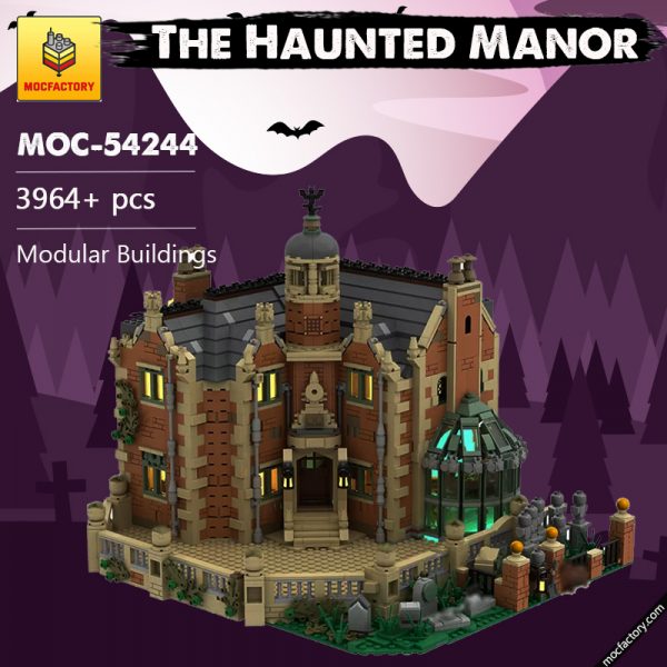 MOC 54244 The Haunted Manor Modular Buildings by ZeRadman MOC FACTORY 2 - MOULD KING