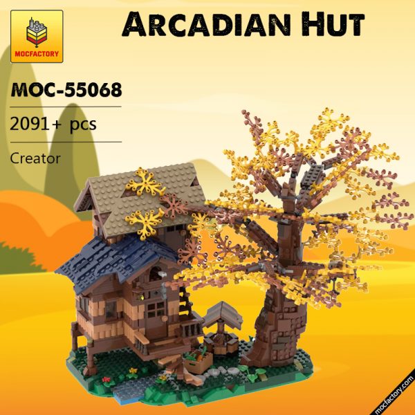 MOC 55068 Arcadian Hut Creator by nobsta MOC FACTORY - MOULD KING