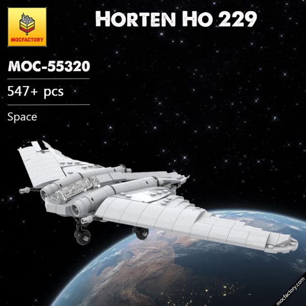 MOC 55320 Horten Ho 229 Space by Germanrailwaybuilder MOC FACTORY - MOULD KING