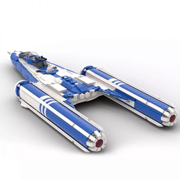 MOC 55736 Y wing Starfighter blue Star Wars by starwarsfan66 MOC FACTORY 3 - MOULD KING