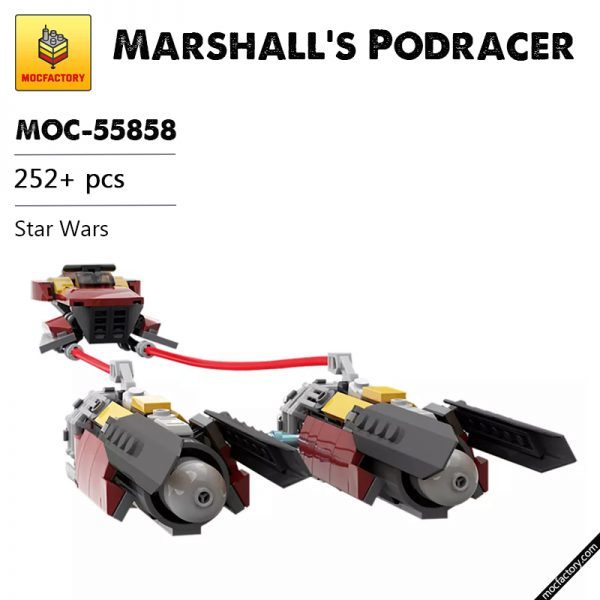MOC 55858 Marshalls Podracer Star Wars by JohndieRocks MOC FACTORY - MOULD KING