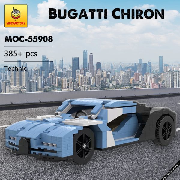 MOC 55908 Bugatti Chiron Super Car by Giganbrick MOC FACTORY - MOULD KING