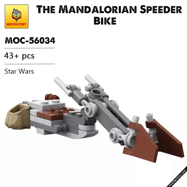 MOC 56034 The Mandalorian Speeder Bike Star Wars by JohndieRocks MOC FACTORY - MOULD KING