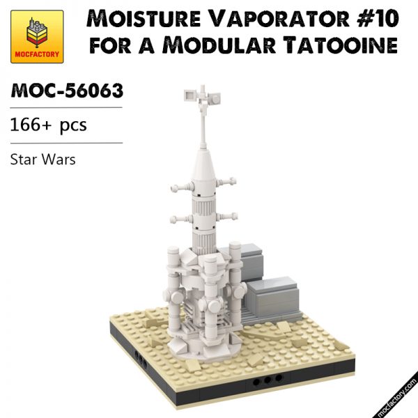 MOC 56063 Moisture Vaporator 10 for a Modular Tatooine Star Wars by gabizon MOC FACTORY - MOULD KING