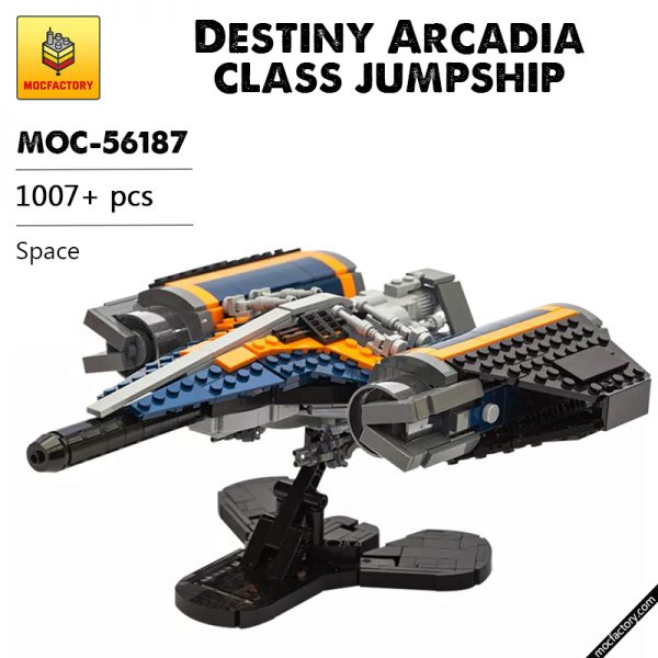 MOC 56187 Destiny Arcadia class jumpship Space by legobodgers MOC FACTORY - MOULD KING