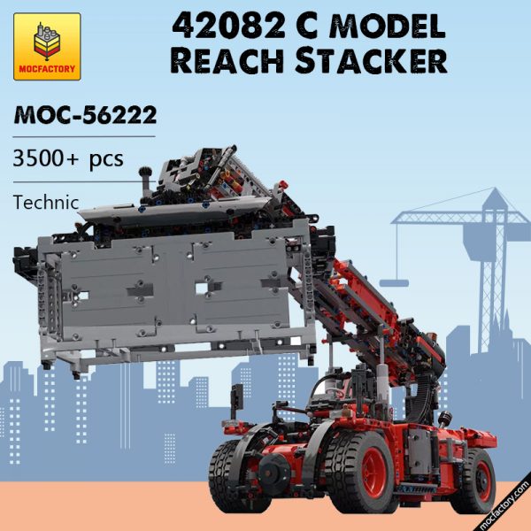 MOC 56222 42082 C model Reach Stacker Technic by Dyens Creations MOC FACTORY - MOULD KING