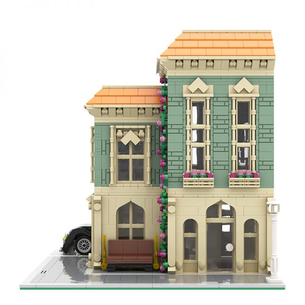 MOC 57981 Modular Post Office Delivery Car Modular Building by MOCExpert MOC FACTORY 5 - MOULD KING