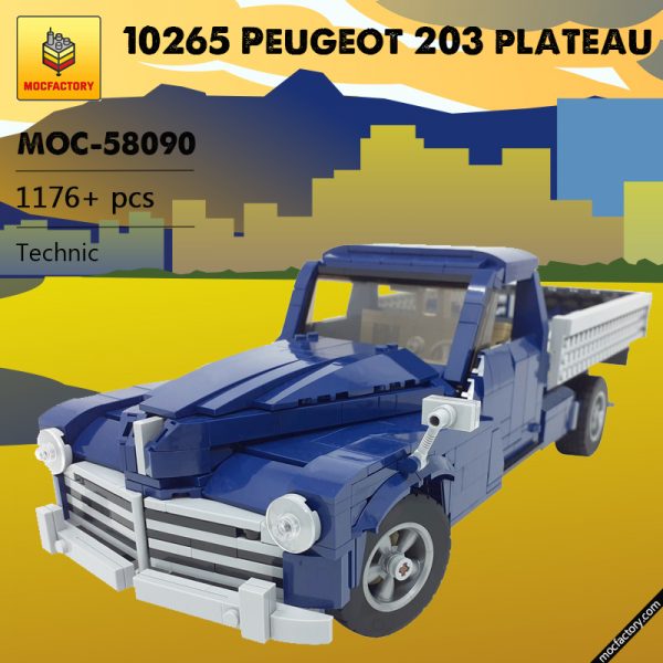 MOC 58090 10265 Peugeot 203 plateau Technic by monstermatou MOC FACTORY - MOULD KING