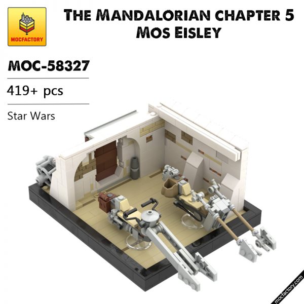 MOC 58327 The Mandalorian chapter 5 Mos Eisley Star Wars by u brick MOC FACTORY - MOULD KING