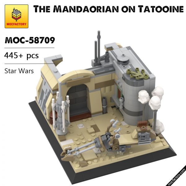 MOC 58709 The Mandaorian on Tatooine Star Wars by u brick MOC FACTORY - MOULD KING