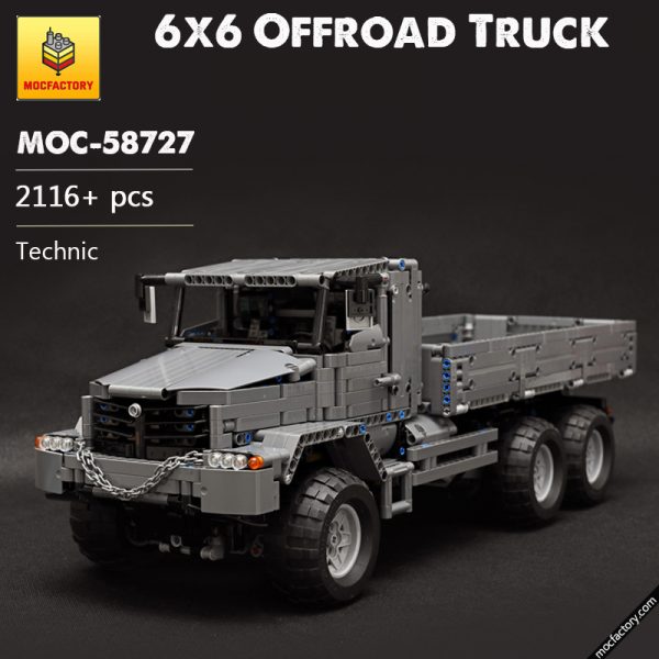 MOC 58727 6x6 Offroad Truck Technic by Superkoala MOC FACTORY - MOULD KING