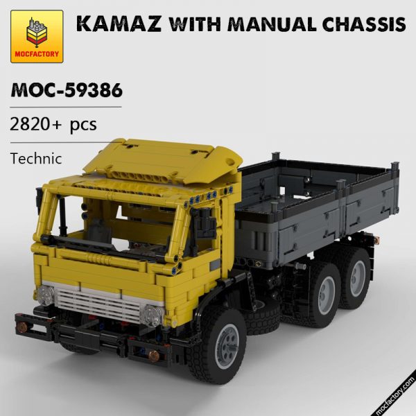 MOC 59386 KAMAZ with manual chassis Technic by TSmarf MOC FACTORY - MOULD KING