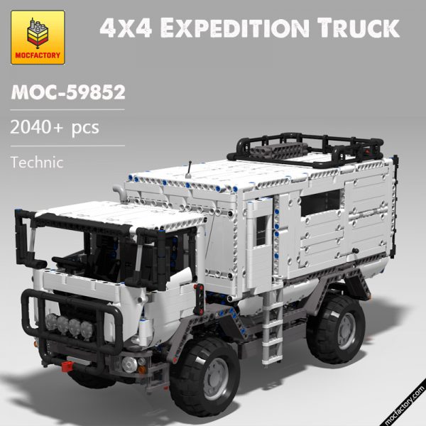 MOC 59852 4x4 Expedition Truck Motorized version Technic by Superkoala MOC FACTORY - MOULD KING