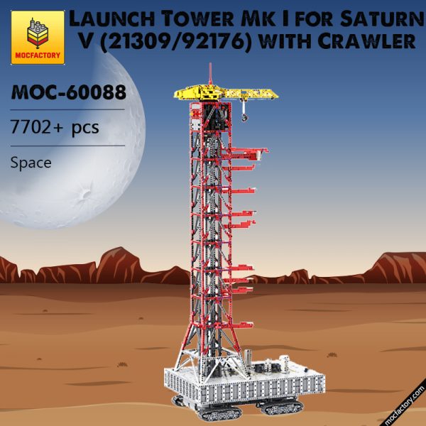 MOC 60088 Launch Tower Mk I for Saturn V 2130992176 with Crawler Space by Janotechnic MOC FACTORY 3 - MOULD KING