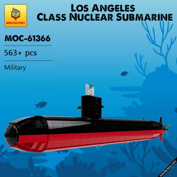 MOC 61366 Los Angeles Class Nuclear Submarine Military by veyniac MOC FACTORY - MOULD KING