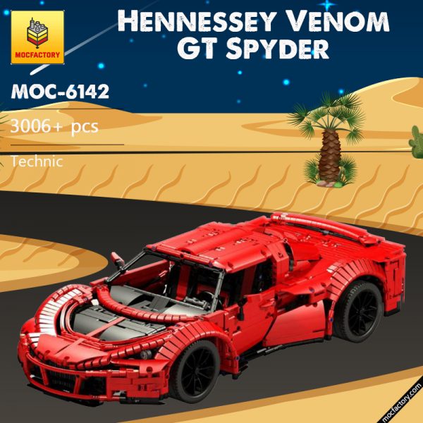 MOC 6142 Hennessey Venom GT Spyder Technic by Thorsten50 MOC FACTORY - MOULD KING