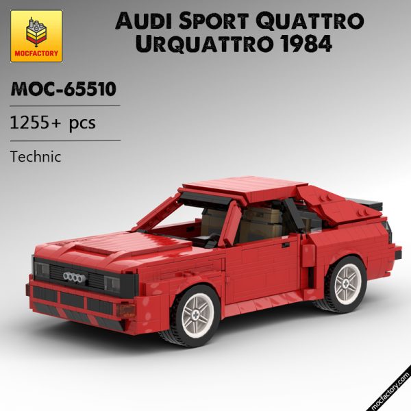 MOC 65510 Audi Sport Quattro Urquattro 1984 Technic by Pingubricks MOC FACTORY - MOULD KING