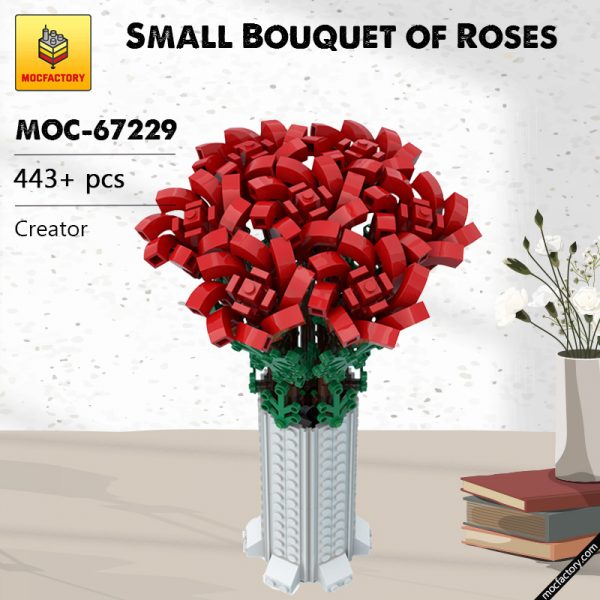 MOC 67229 Small Bouquet of Roses Creator by Ben Stephenson MOC FACTORY - MOULD KING