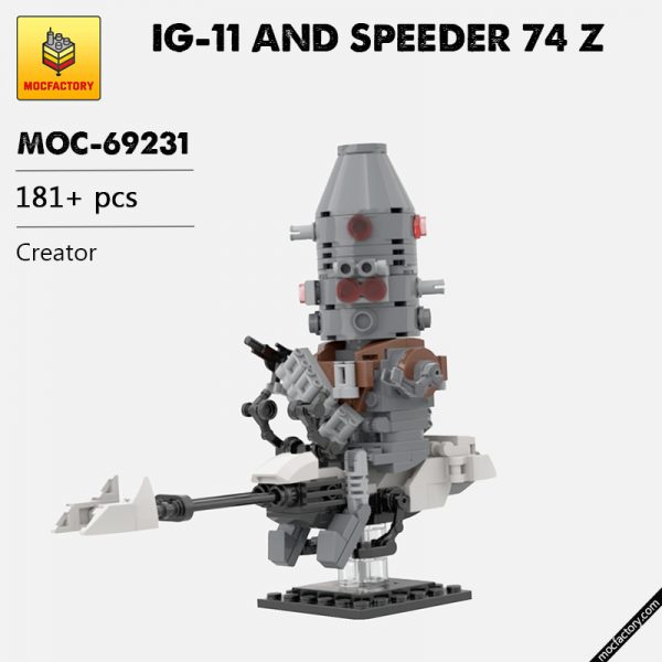 MOC 69231 IG 11 AND SPEEDER 74 Z Creator by Headsbrick MOC FACTORY - MOULD KING