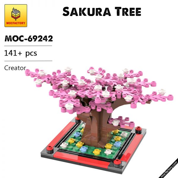 MOC 69242 Sakura Tree Creator by xmsbricks MOC FACTORY - MOULD KING