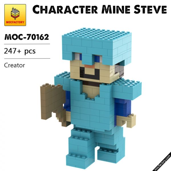 MOC 70162 Character Mine Steve Creator by BrickAnd MOC FACTORY - MOULD KING