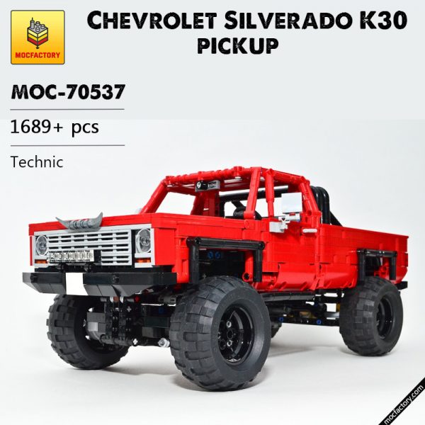 MOC 70537 Chevrolet Silverado K30 pickup Technic by filsawgood MOC FACTORY - MOULD KING