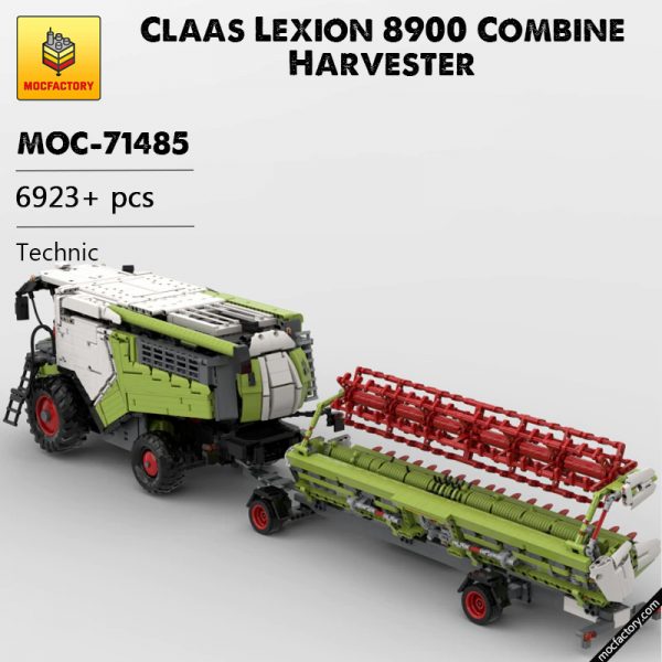 MOC 71485 Claas Lexion 8900 Combine Harvester Technic by Kneisibricks MOC FACTORY - MOULD KING