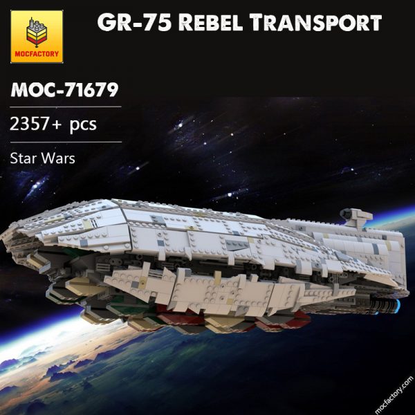 MOC 71679 GR 75 Rebel Transport Star Wars by Bruxxy MOC FACTORY - MOULD KING