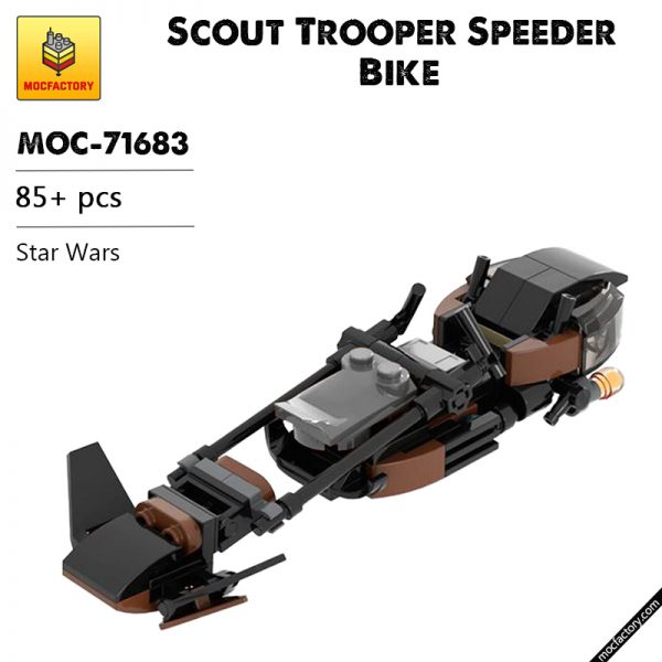 MOC 71683 Scout Trooper Speeder Bike Star Wars by beardLB MOC FACTORY - MOULD KING